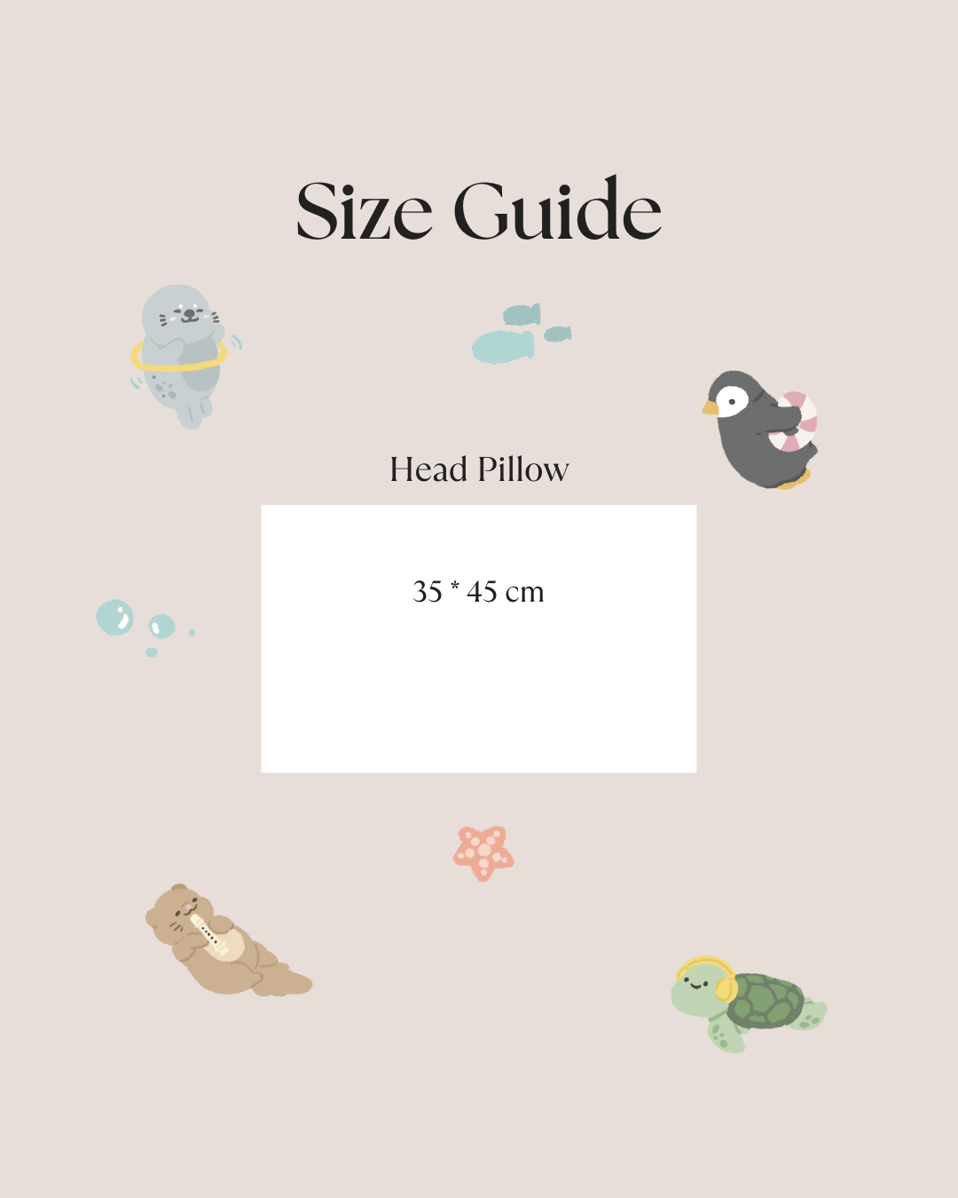 Underwater Buddies : Cuddle-Me-Tight Head Pillow