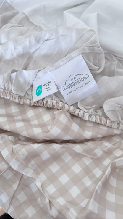 Lenzing Tencel™ Waterproof Fitted Bedsheet (Pebble Drift)